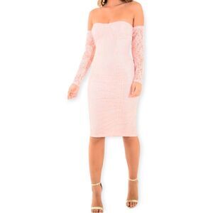 Pretty little things lace midi dress size 4